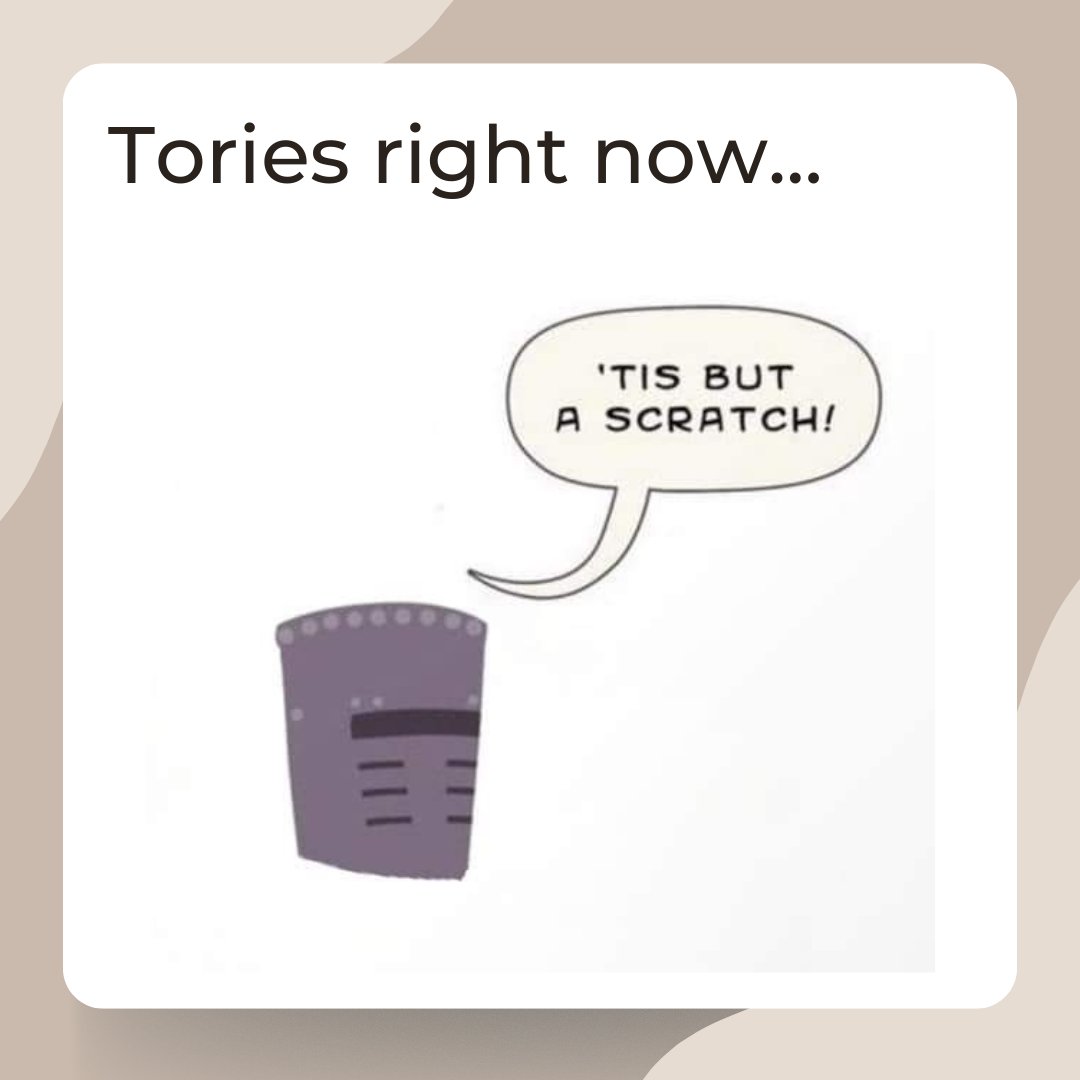 LizPayne77's tweet photo. #Election2024 #ToriesOut #ToriesBrokeBritain #politicalhumour
#montypython https://t.co/wgolg9CHvx