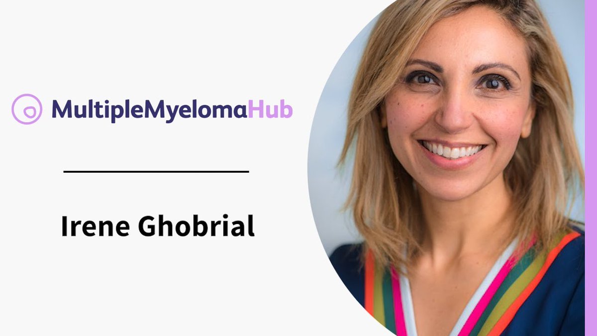 🎥 The Multiple Myeloma Hub was pleased to speak to @IrenemGhobrial, @DanaFarber, Boston, US. We asked, What is the rationale for T-cell therapies in the treatment of smoldering MM? Watch here: loom.ly/R8uhIHw #mmsm #myeloma