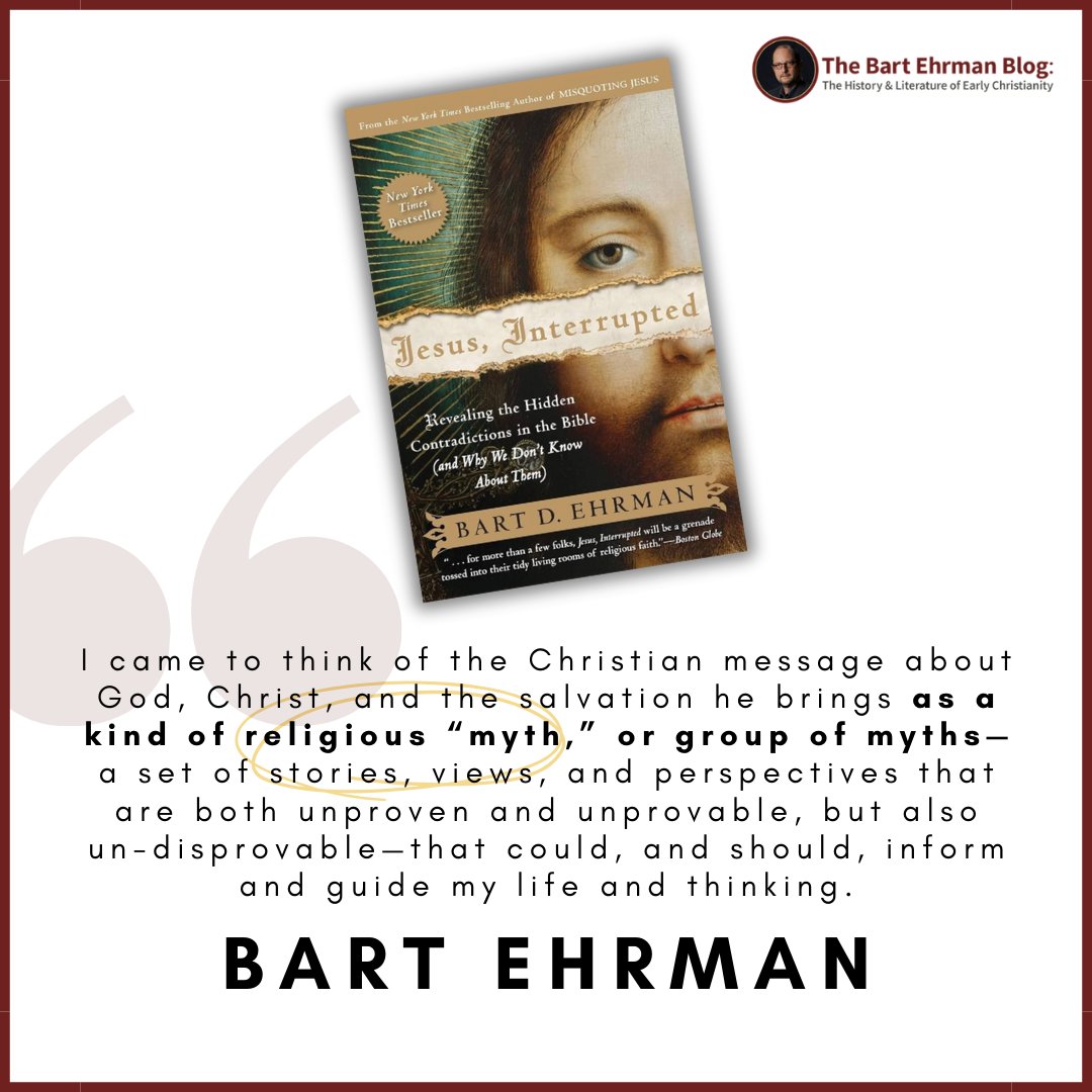 Check out 'Jesus, Interrupted' and some other books on my website - what's your favorite? 📚 bartehrman.com/books-publishe… #books #bartehrman #bible #jesus