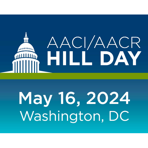 AACI and @AACR members will head to Capitol Hill on Thursday, May 16 to advocate for cancer research funding during the 2024 #HillDay. Participants must register by 5:00 pm ET on Tuesday, May 7. Sign up here: ow.ly/OEOl50RvfKu #AACIOnTheHill #AACROnTheHill #FundNIH #FundNCI