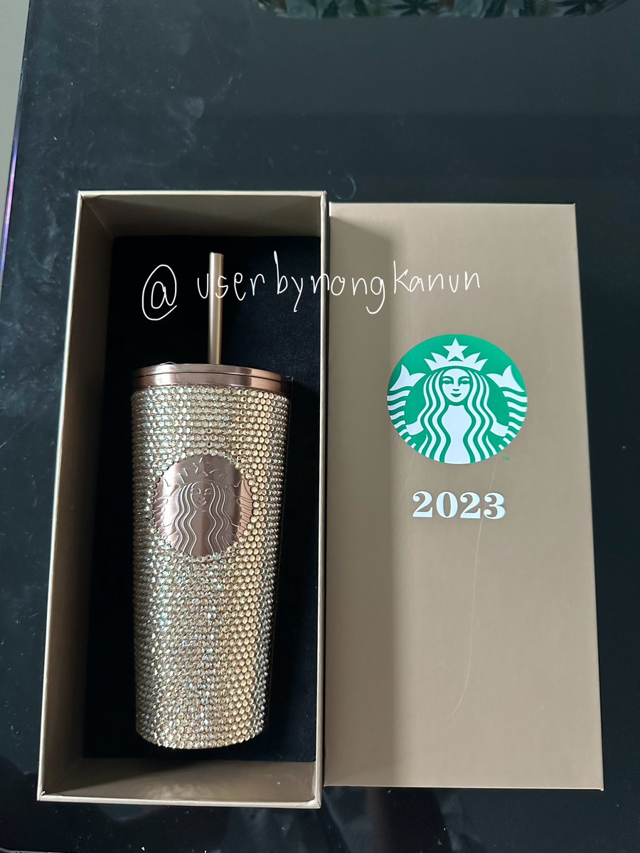 ปล่อยต่อแก้ว Starbucks 🧡Champagne Gold Bling 3090฿ ➖ ลดได้ค่ะ ➖ ยังไม่ได้ใช้ ➖ ส่งฟรี กทม , ตจว ➖ พร้อมส่งค่ะ #แก้วสตาบัค #Starbucks #รับหิ้วstabucks #ส่งต่อของใช้ #StarbucksThailand