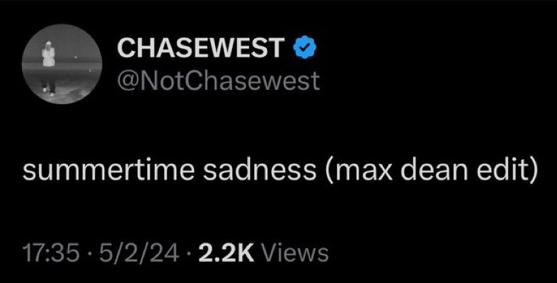 when space is closing and chasewest has a priv twitter now 😭
