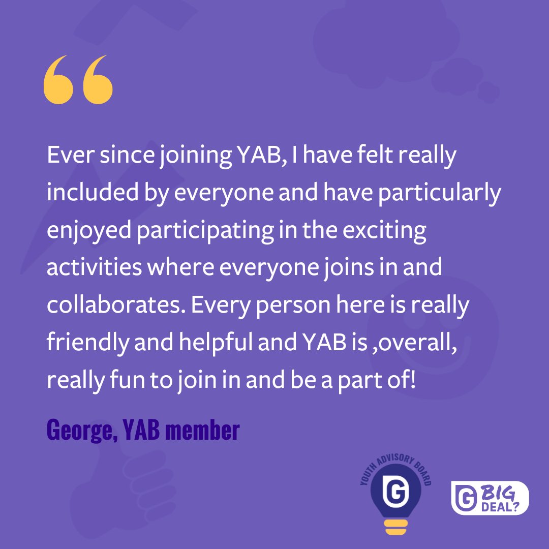 Our Youth Advisory Board (also known as YAB) gives young people the chance to be at the heart of decision-making at GamCare. Are you aged 11-17 and would like to get involved? Visit ow.ly/xJYt50RvuqV