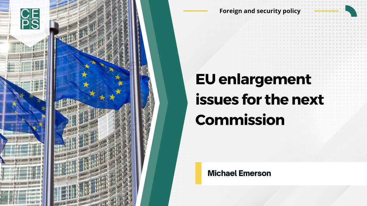 🇪🇺 In the week of the 20th anniversary of the #EUenlargement, take a look at this paper by Michael Emerson for @SCEEUS_UI. It argues that the EU’s enlargement process is at a cross-roads. Now is the time to formulate concrete proposals for the next Commission to break through the