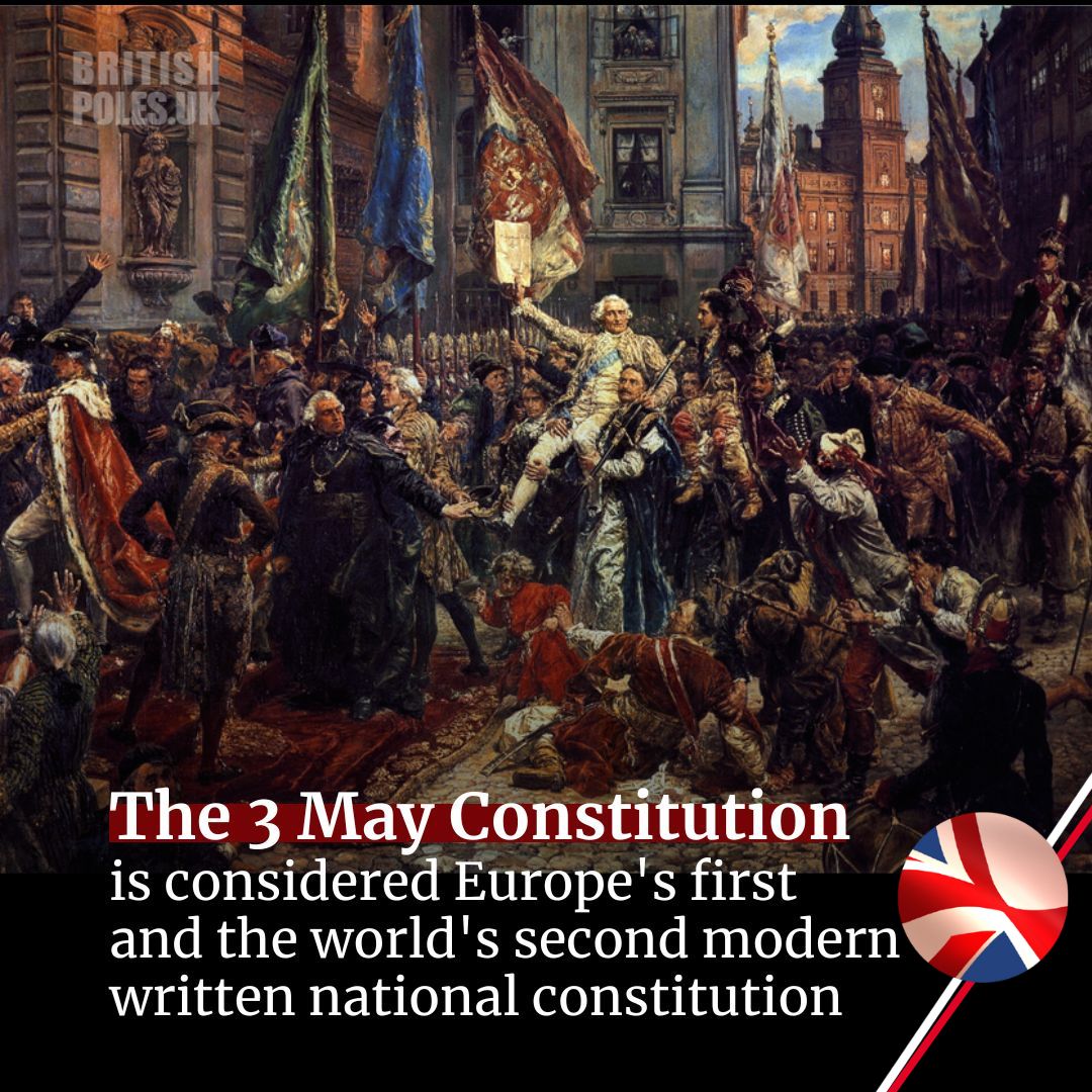 Today, we 🇵🇱 celebrate the 3 May Constitution Day of the Polish-Lithuanian Commonwealth, one of the most important dates in the history of Poland. The first modern Constitution in the history of Europe was adopted #OTD in 1791 and became the cradle of constitutionalism in…