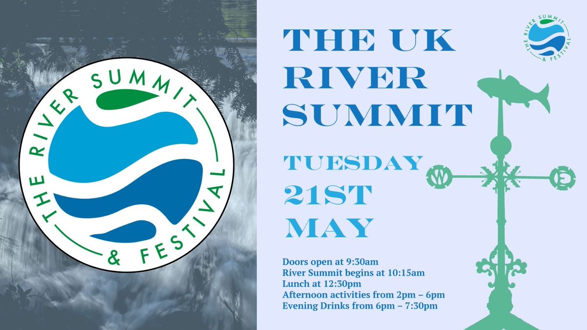 🌟TICKETS STILL AVAILABLE🌟 @TheRiverSummit Join @Feargal_Sharkey, @TheJimMurray (Founder @ActivistAnglers), CEO of River Action, @jaowallace & MANY others to discuss the urgent action needed to #RescueBritainsRivers. Find out more & book your spot!👉 bit.ly/UK-Rivers-Summ…
