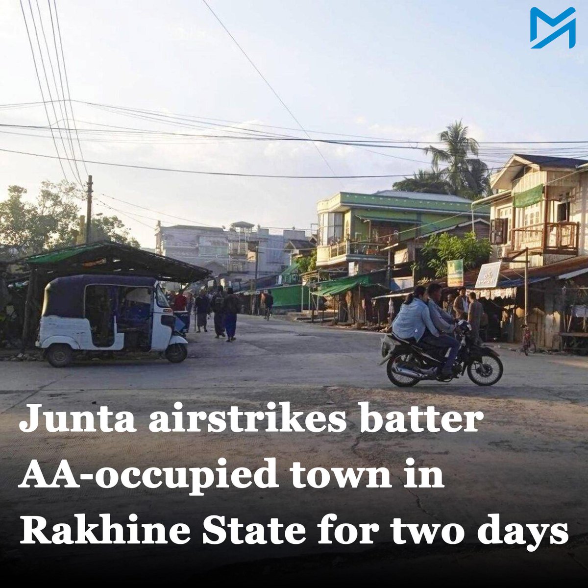 After previously fleeing the town and returning, Minbya residents said that further air raids might force them to leave again despite the difficult conditions in the countryside Read More : myanmar-now.org/en/news/junta-… #Myanmar #Rakhine