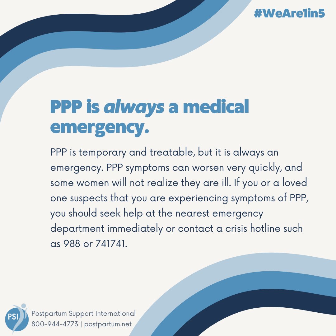PPP can happen to any person who gets pregnant and gives birth, with the most significant risk factors including a personal or family history of bipolar disorder, a previous psychotic episode, or experiencing PPP in a previous pregnancy. #pppawarenessday @CherishedMomOrg
