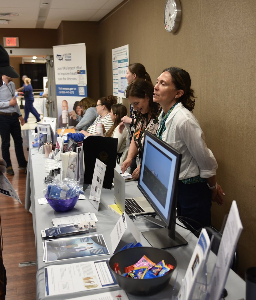 Tuesday was the Veteran Patient Experience Day Fair at @ClevelandVAMC and we were proud to host a table alongside the APT Center & Cleveland VA Research, sharing info about missions & current research. It was part of Veteran Patient Experience Week which continues through today.