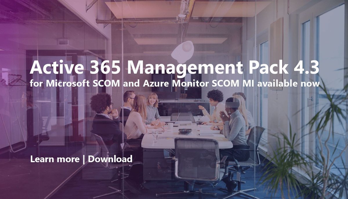 🎉 Exciting news! NiCE releases Active 365 Management Pack v4.3 for #Microsoft #SCOM! Upgrade now for advanced #monitoring capabilities tailored to your needs. buff.ly/3QvBDdD #ITMonitoring