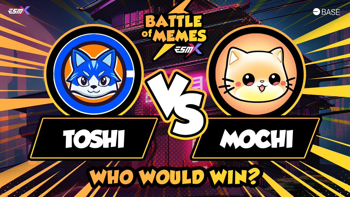The dog days are over...

Let's bring the cats of @base on stage! 😼

@Toshi_base VS @mochi_token 

Which community would rule in a gaming face-off? 🎮

Let the comment section decide - the reply with the most likes in 24 hours will get 100 USD! 💬