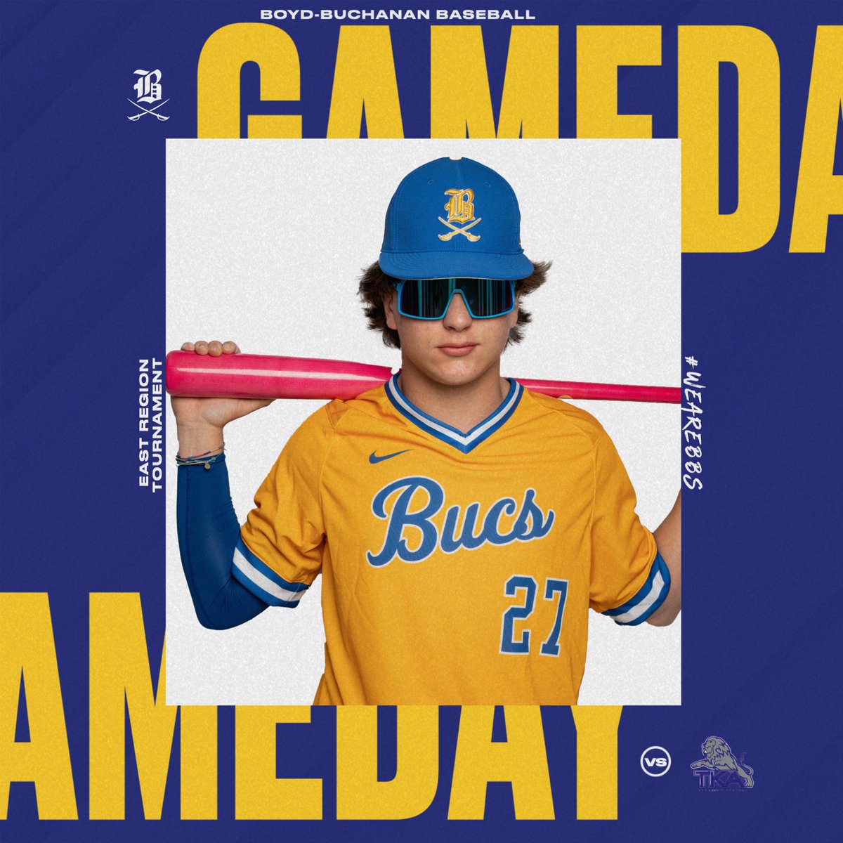 Bucs Host TKA today! Games are at 4:00 & 7:00! #weareBBS