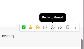 Ooohhhh. So THAT'S how you 'Reply to Thread' in Slack! I've been using Slack for almost 10 years - and I just figured this out? #seriously?