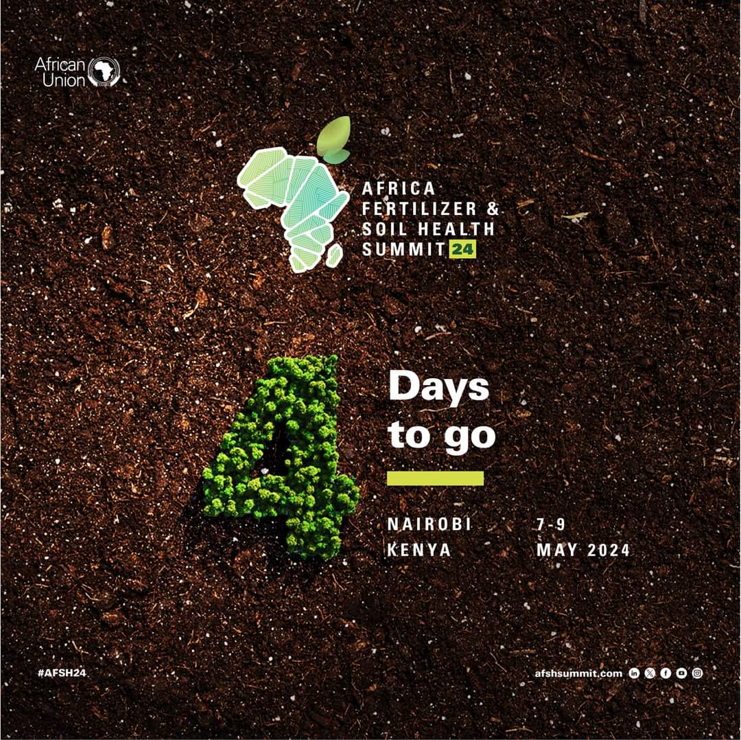 The #AFSH24, is around the corner, @_AfricanUnion Member states, RECs, speakers, delegates and our partners are welcome to visit website here: au.int/en/AFSH-2024 & afshsummit.com. For more information #Agenda2063 #ListenToTheLand #SoilHealth