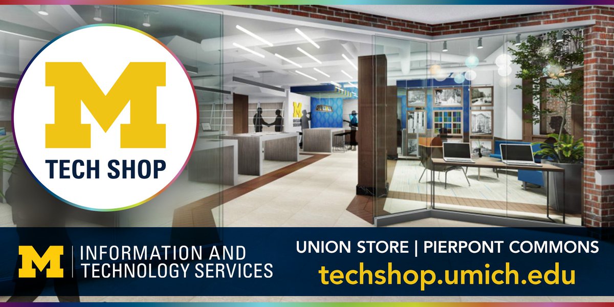 .@umichgradschool: No matter where life takes you, #TechShop will always be your computer store. All U-M alumni get academic pricing that may not be available to you anywhere else. And alumni are eligible for trade-in, tech support, and repair service. techshop.umich.edu