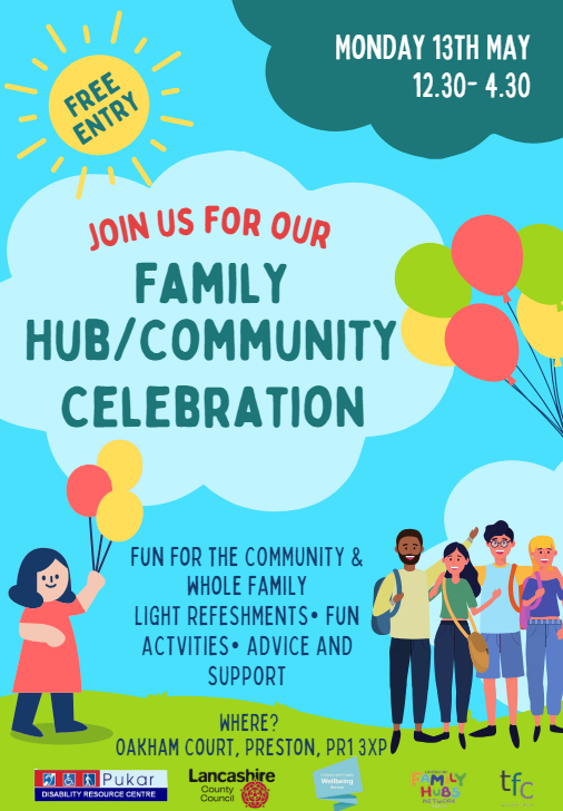 🎉 Don't Miss Out! 🎉Join for a fantastic Family Hub/Community Celebration on May 13th! 🌟 Let's come together for a day of fun and connection. Save the date and spread the word! 🎈 #WeAreFulwood #WeCare #CommunityCelebration #May13th