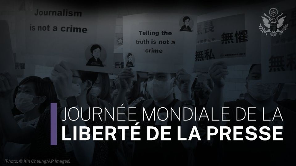 🌍Aujourd'hui, nous rendons hommage aux journalistes courageux qui travaillent sans relâche pour nous tenir informés, demander des comptes au pouvoir et renforcer les fondements de la démocratie. Les États-Unis restent déterminés à soutenir la liberté de la presse dans le monde…