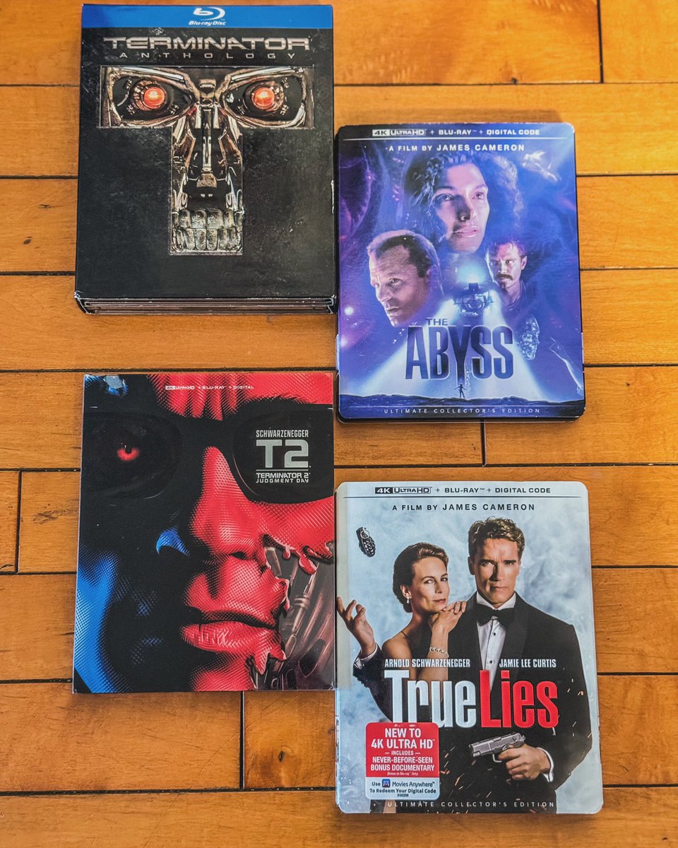 Today's Entertainment with BIG JIM! #NowWatching #TheTerminator #T2 #TrueLies #TheAbyss

#FilmTwitter #PhysicalMedia