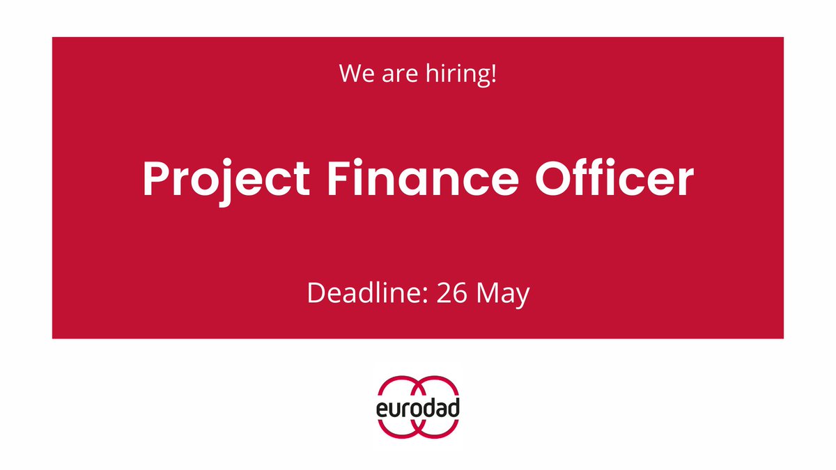 🚨We are hiring! We're looking for a new colleague with proven experience in effective financial management of grants, particularly those from @EU_Commission, to join our Operations team. For more info & to apply, visit: ow.ly/tyRC50RvBjO 📅 Deadline: 26 May
