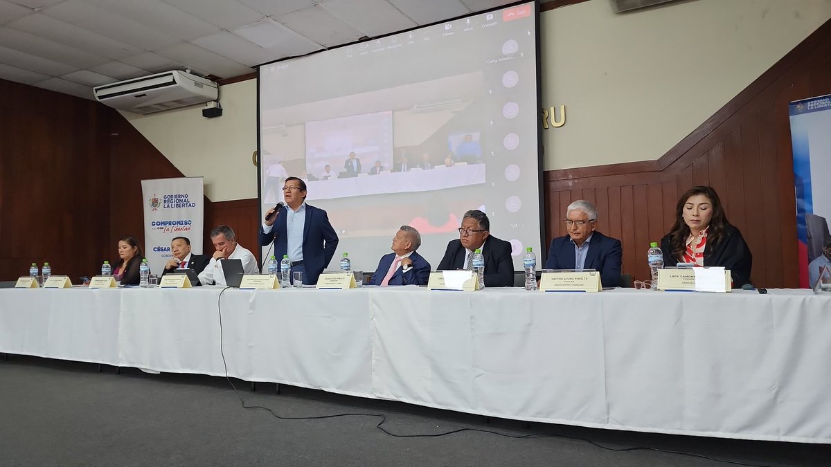 #hoy en la V audiencia pública descentralizada de la Comisión de Transportes y Comunicaciones del Congreso, que se desarrolla en Trujillo - La Libertad, donde se informa sobre los proyectos de transportes y telecomunicaciones para la integración y desarrollo de dicho