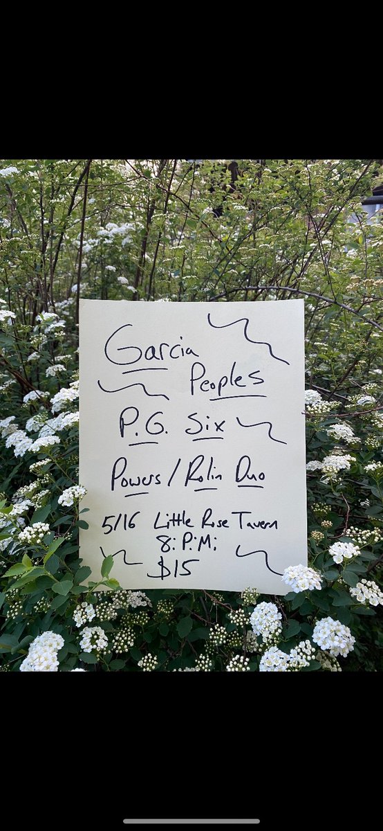GP plays Cleveland with our dear friends the great Powers/Rolin duo 5/16!!