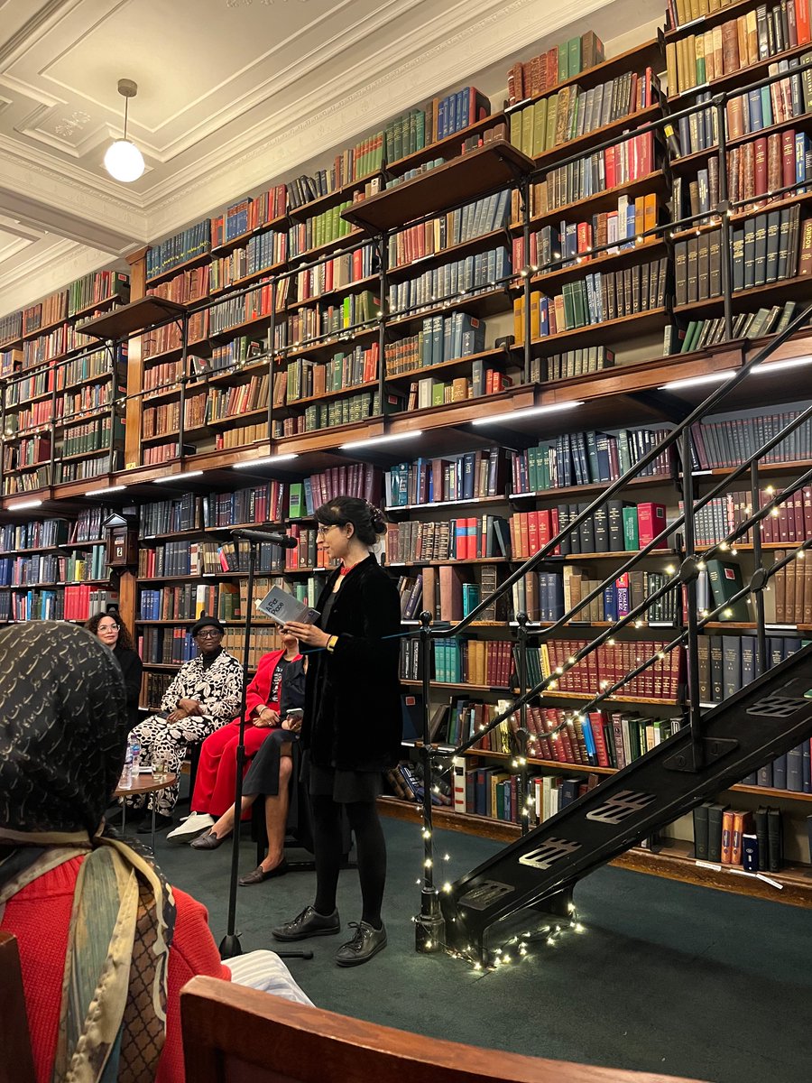 Such a pleasure to hear the @jhalakprize shortlist readings at @TheLondonLib last night — a wealth of brilliant, talented writers working across many forms and genres — including extra-brilliant & talented @NoreenMasud