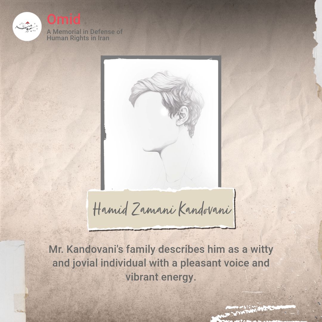 According to his spouse, the appeals court upheld the death sentence for Hamid Zamani Kandovani because he had refused to participate in an interview to denounce his views and his organization. Read more on #OmidMemorial: buff.ly/3JKLyIt