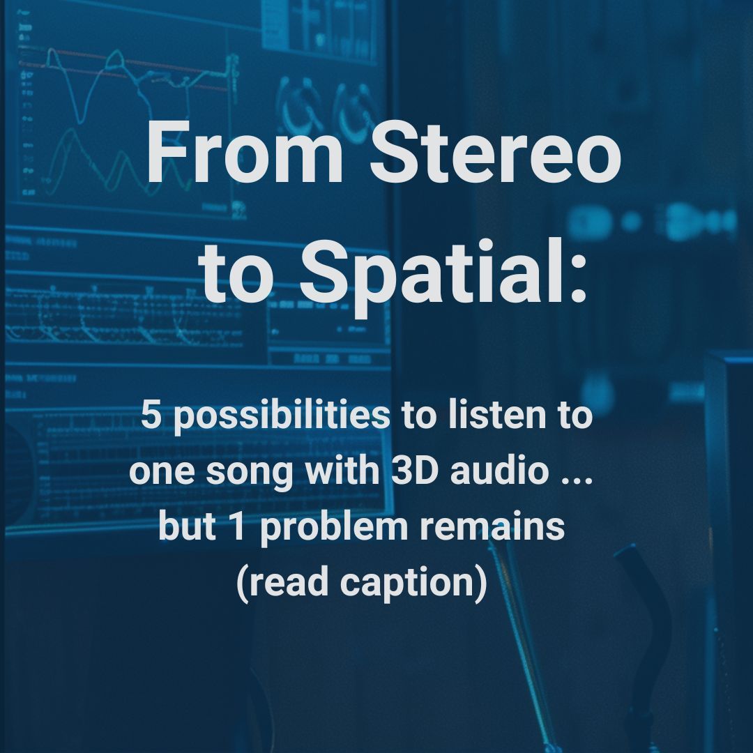 VRTonung's tweet image. Imagine wearing headphones and suddenly feeling like you&apos;re in a room with your favorite band. Sounds good, if technology didn&apos;t sometimes ruin the experience. 🥲 

#sound #audio #headtracking #headphones #spatialaudio #3daudio