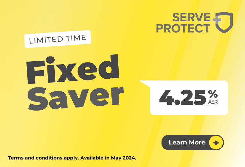 Check out Serve and Protect Credit Union&#39;s new Fixed Saver account! With a guaranteed return of 4.25% AER over 12 months, it could be a great opportunity for you to grow your savings. Learn more at serveandprotectcu.co.uk/save/fixed-sav…