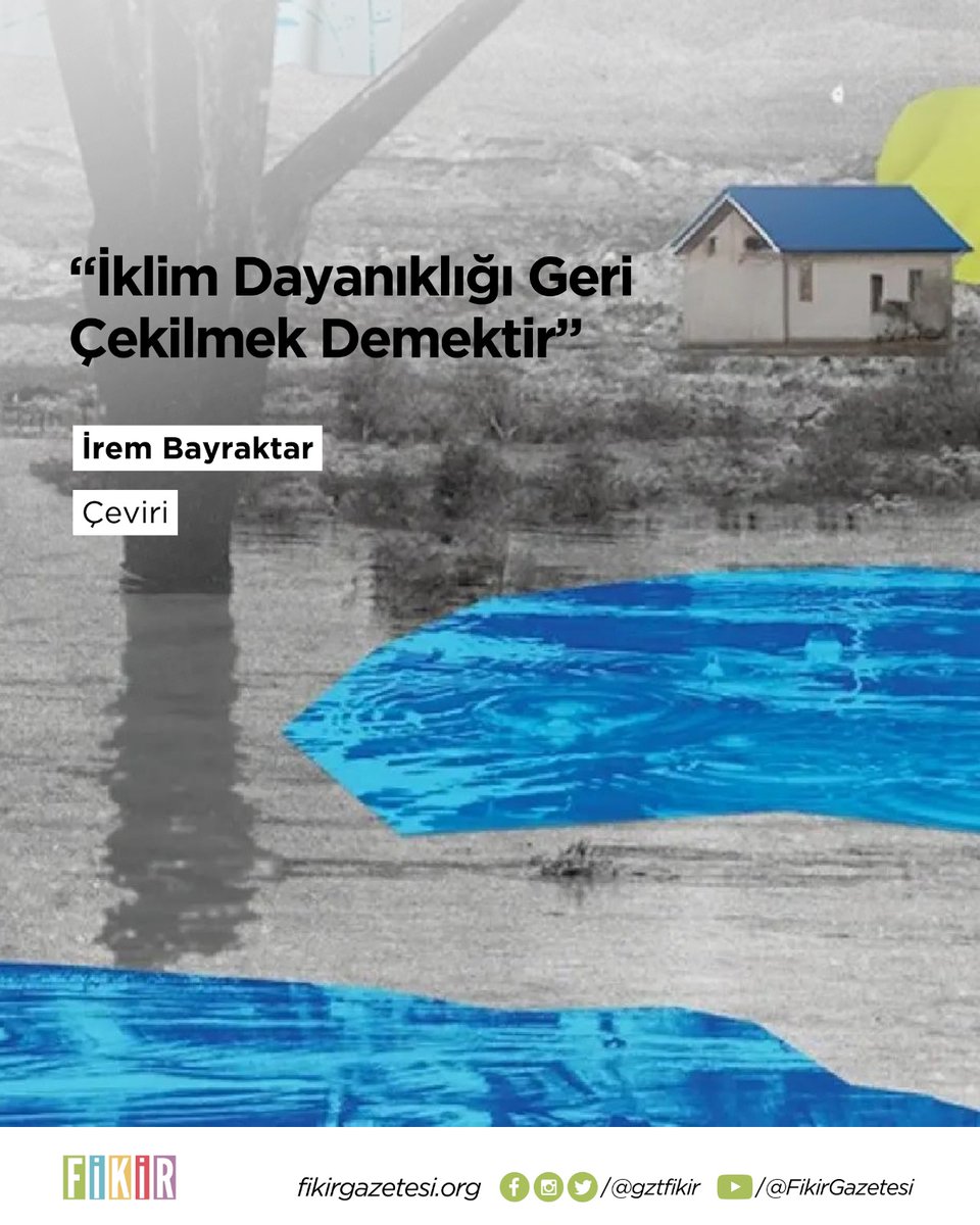 “İklim Dayanıklığı Geri Çekilmek Demektir”

#FikirÇeviri | Brian Stone JR

✒️ İrem Bayraktar (@irembayrktr)

fikirgazetesi.org/2024/05/03/ikl…