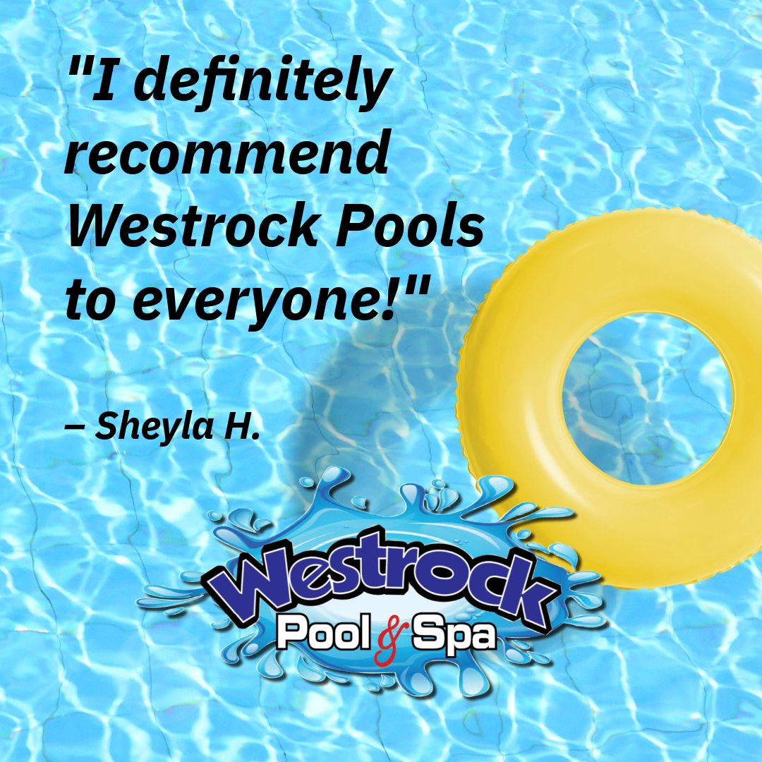 Thanks for the great review, Sheyla!

#HappyCustomer #PoolDreams #WestrockPools #WestrockExperience #CustomerSatisfaction 🏊‍♂️