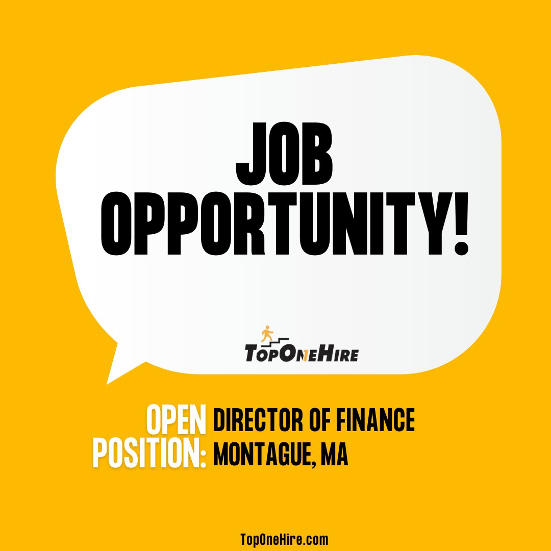 HOT JOB 🔥 𝐃𝐢𝐫𝐞𝐜𝐭𝐨𝐫 𝐨𝐟 𝐅𝐢𝐧𝐚𝐧𝐜𝐞

Location: Montague, MA
Schedule: Full time (hybrid)

Job description: toponehire.com/job/2543972/di…

#DirectorOfFinance #HybridJob #FinanceCareers #TopOneHire