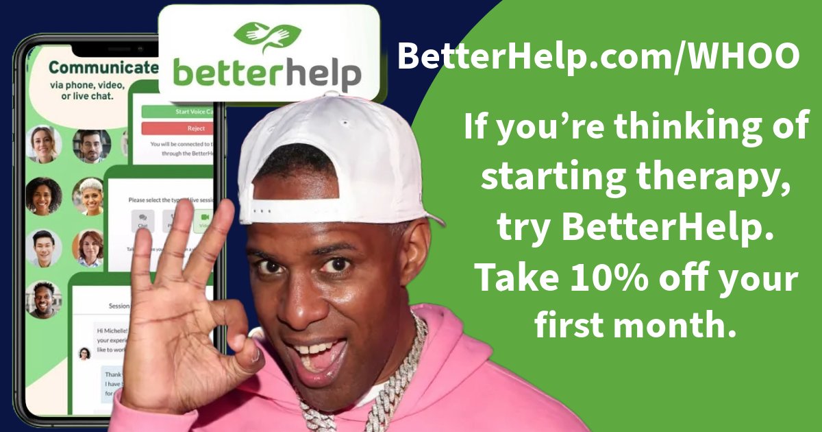Visit BetterHelp.com/WHOO today to get 10% off your first month. Get it off your chest, with BetterHelp. WHOO's House is sponsored by BetterHelp. #WhosHouse #ad #WhooKid