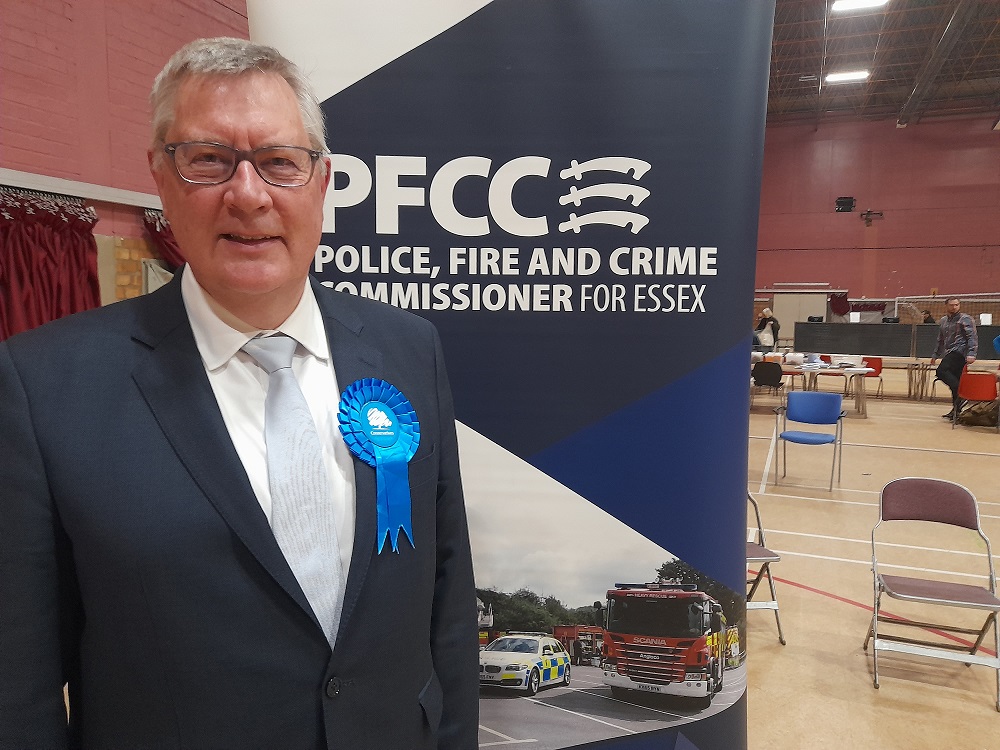 Roger Hirst, Conservative, has been re-elected as Police, Fire and Crime Commissioner for Essex for a third successive term with a promise for more local, visible and accessible policing to drive down crime and anti-social behaviour. For more visit: ow.ly/xfFM50RvXXC