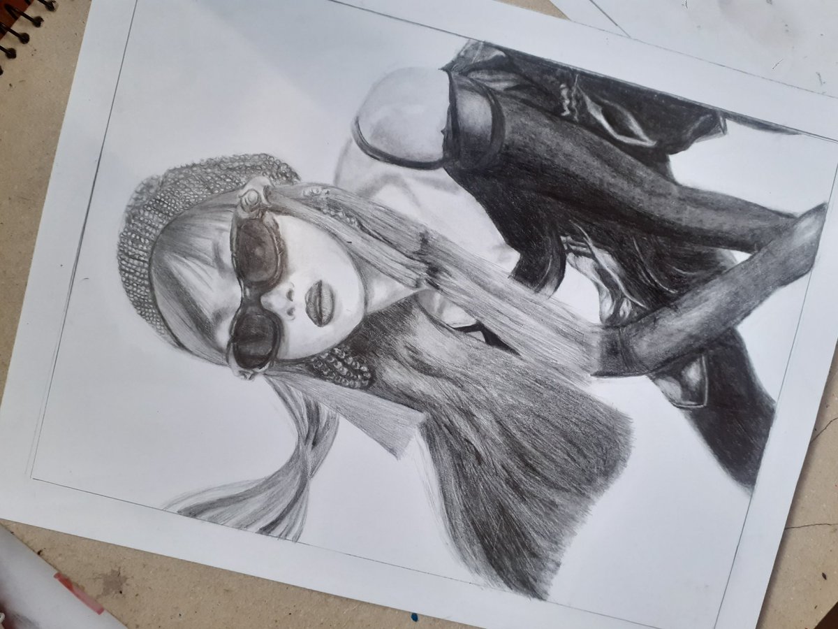 Di pa talaga dapat tapos 'to kaso may deadline akong hinabol hahahahaha. BINI Gwen, graphite on vellum board