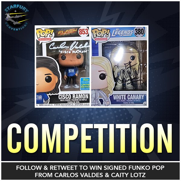 Great #competition for all fans of the #arrowverse! We're giving away two @OriginalFunko of Cisco Ramon and White Canary, signed by Carlos Valdes & @caitylotz! For an opportunity to win these awesome prizes, simply follow us and retweet this post! Winner will be chosen Sunday