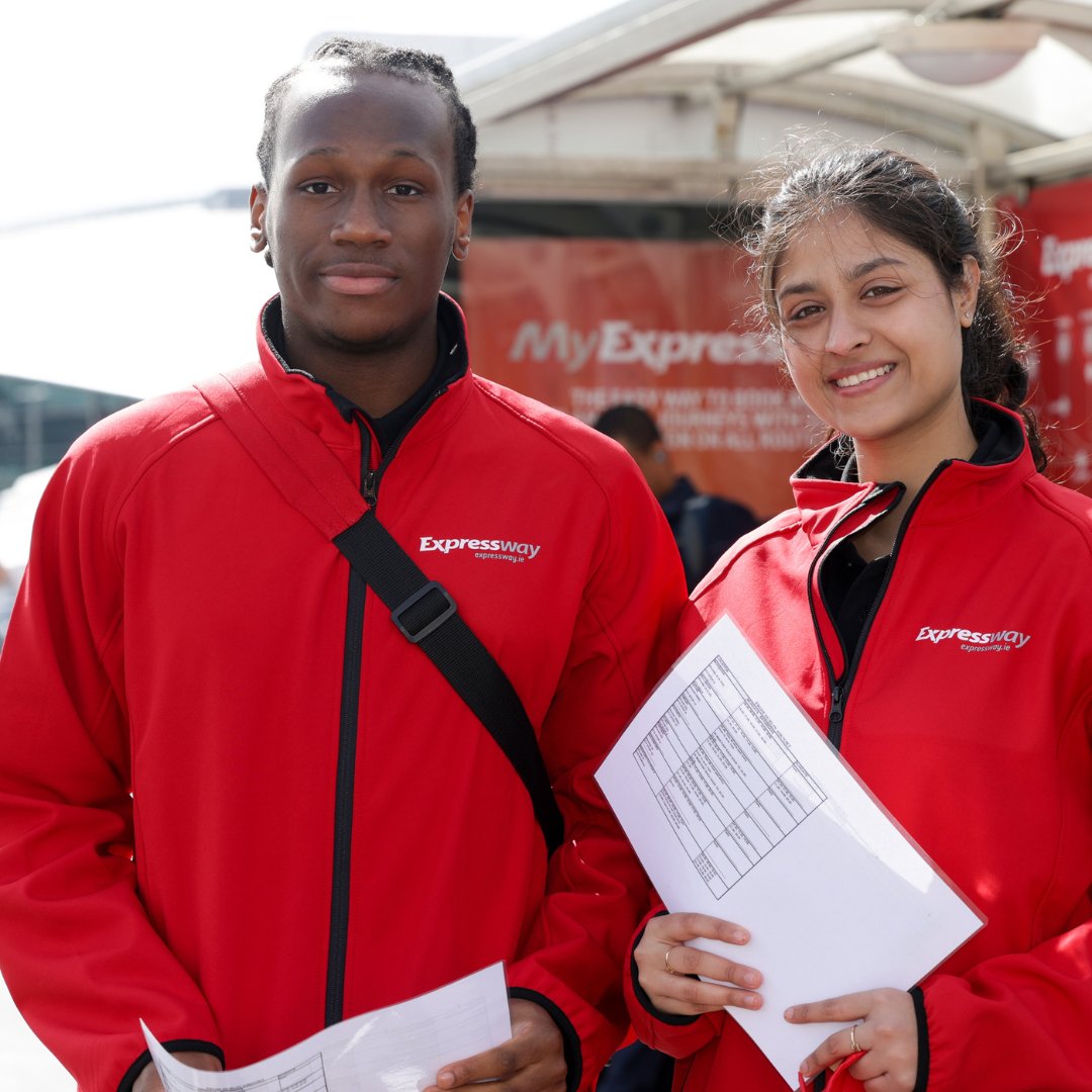 Introducing Sayinah and Edward the friendly face of customer assistance at Dublin airport! 🛩️✨ They are there to help you from 10 am to 7 pm every day, at Zone 12 and 13. Don't hesitate to say HI if you need any assistance! 👋😊 #MyExpessway #CustomerService #DublinAirport