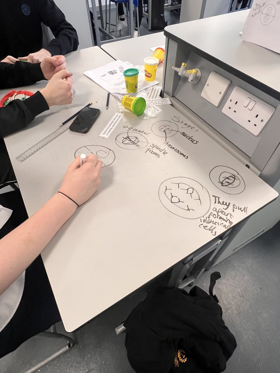 Another group of S3 Biology working hard to focus on revision strategies for moving into Senior Phase in consolidating their learning of #mitosis. Great job guys 👏🏻 #LearningTogether