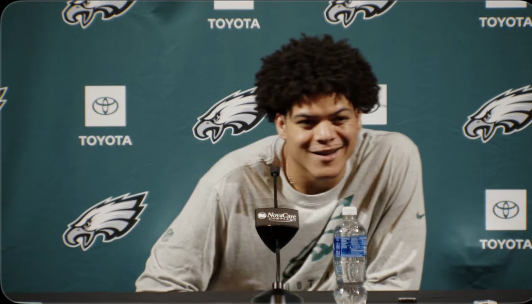 “Fade” — Johnny Wilson’s favorite redzone route

AJ Brown and Jalen Hurts reached out to Johnny Wilson the same day he was drafted.

#Eagles WR Johnny Wilson Press Conference