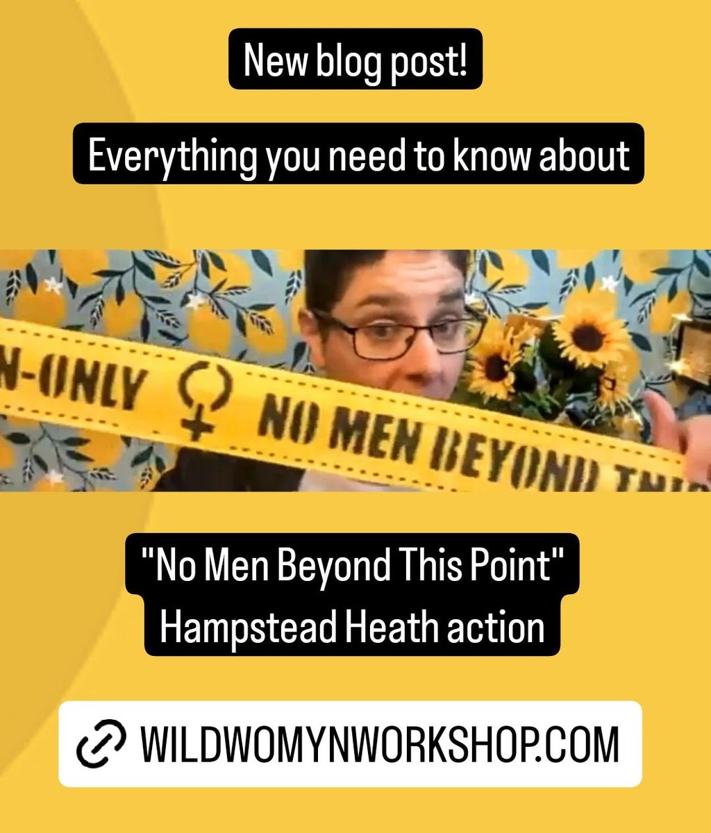 New blog post!! Everything you need to know about the #nomenbeyondthispoint Hampstead Heath action! wildwomynworkshop.com/women-only-no-…