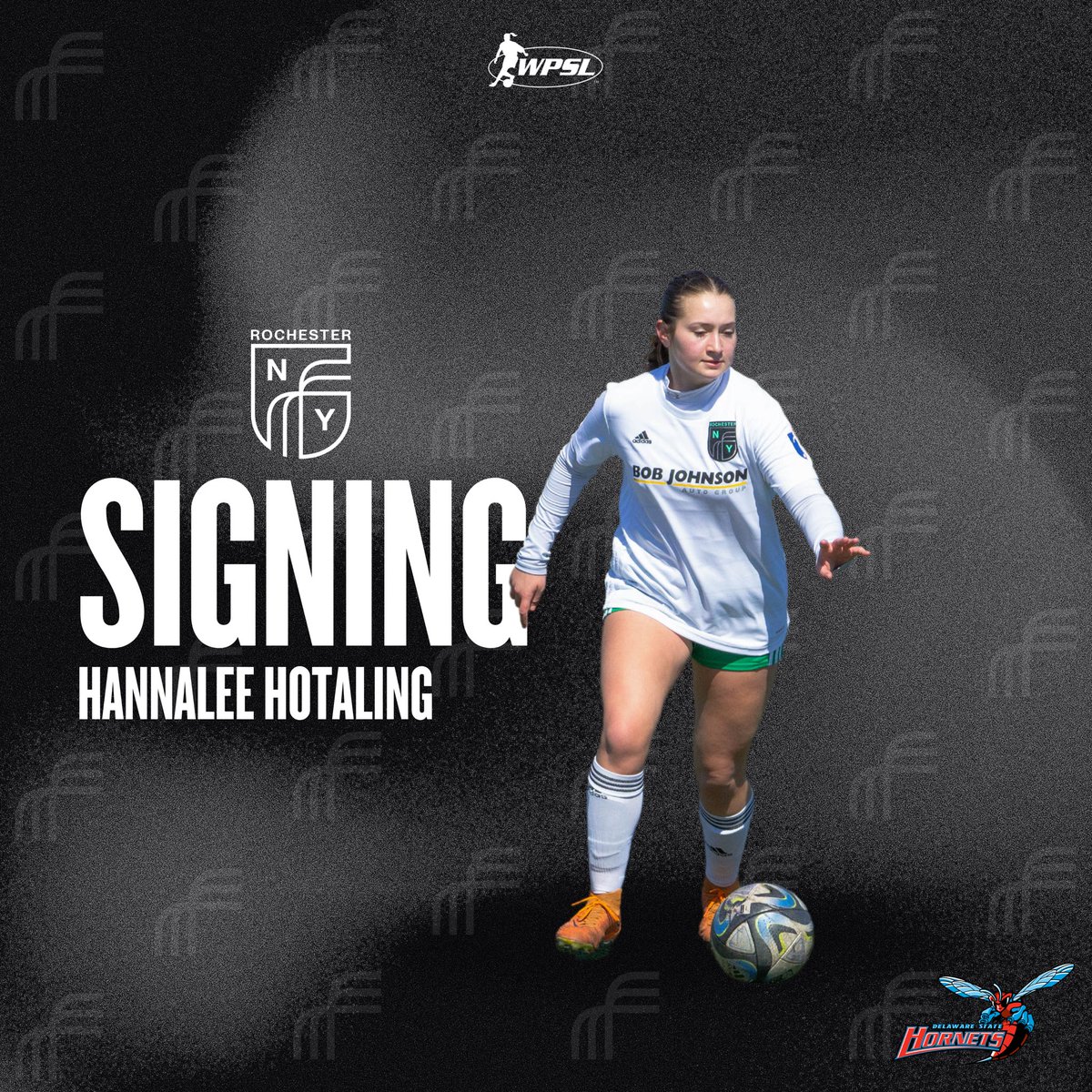New Signing Alert 🤩 

Hannalee Hotaling | RNY FC Girls Academy -> Delaware State 

#rnyfcwpsl #WPSL #signing #soccer #womenssoccer #BelieveToAchieve