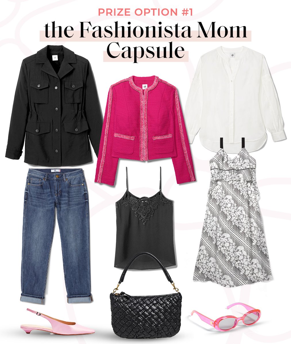 cabiclothing's tweet image. To celebrate Mother’s Day, we’re giving away a #cabiMomStyle Capsule of your choice, accessories included 👀 Swipe through to see all the fabulous prizes.

Here’s how to enter:
1️⃣ FOLLOW @cabiclothing on instagram
2️⃣ ENTER: cabiclothing.co/3UJRRm1