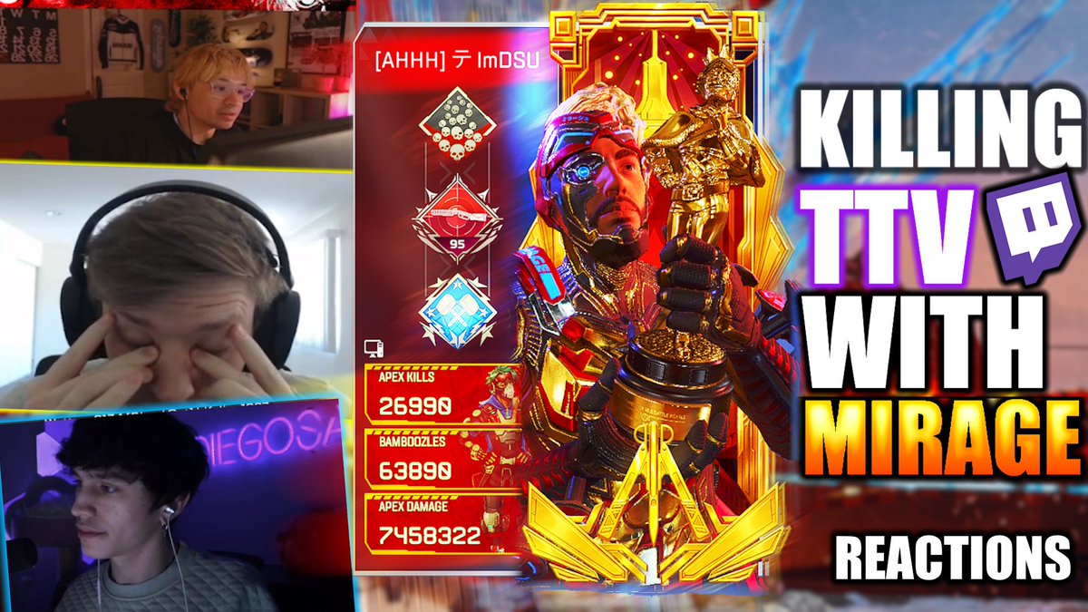 KILLING TTV STREAMERS WITH MIRAGE MOVEMENT
⬇️NEW VID HERE ⬇️ #ApexLegends 
youtu.be/AKzogK366zQ