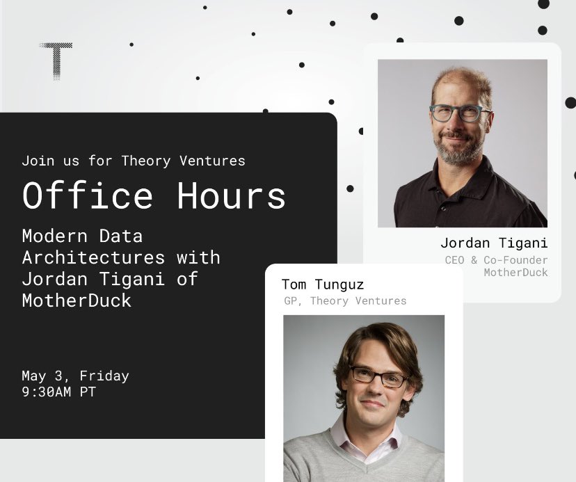 We’re LIVE with @jrdntgn and @ttunguz for office hours - class is in session ✏️ Join the livestream: m.youtube.com/live/XsZHj8jEr…