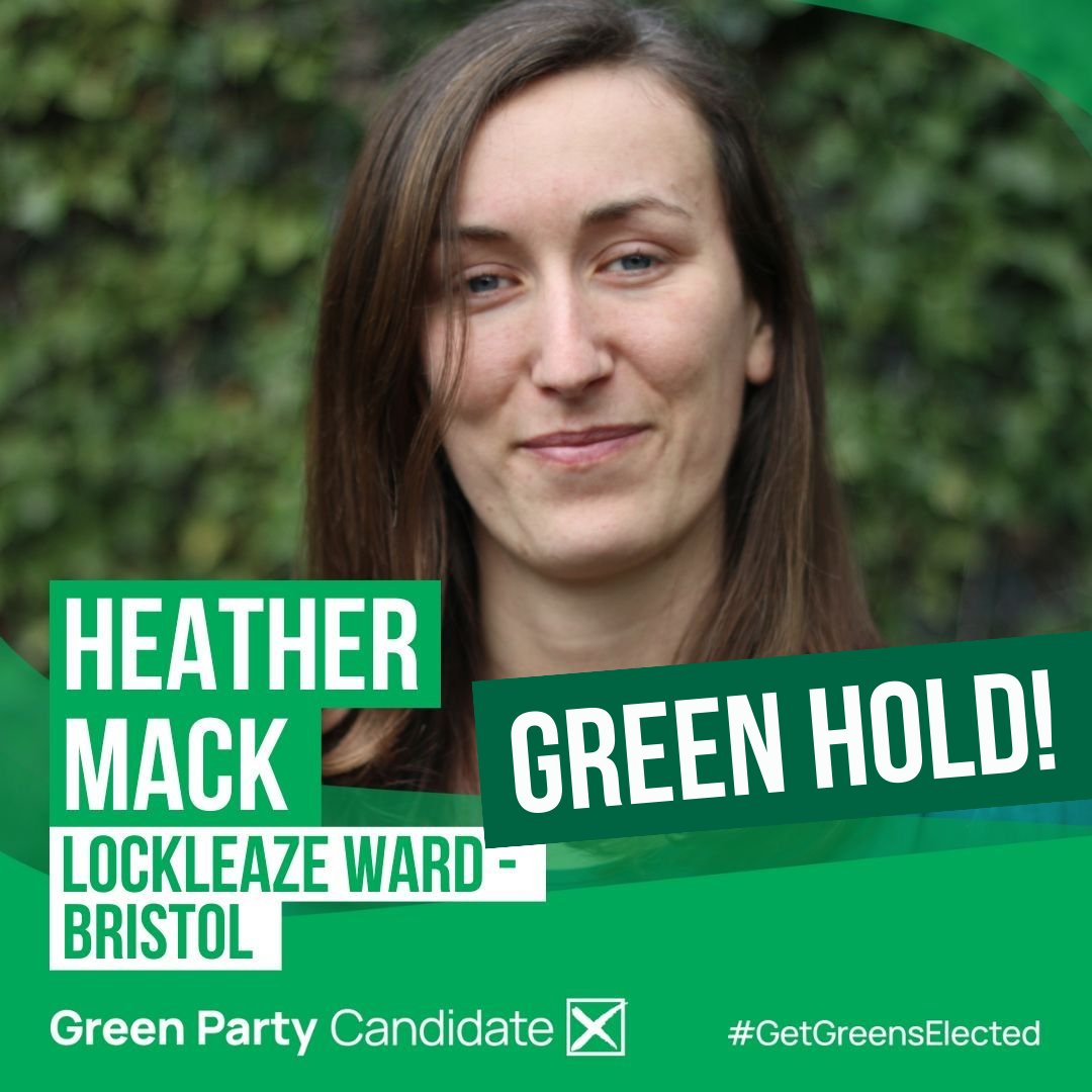 GREEN HOLD! @HeatherMack4 retains her seat in Lockleaze, and...