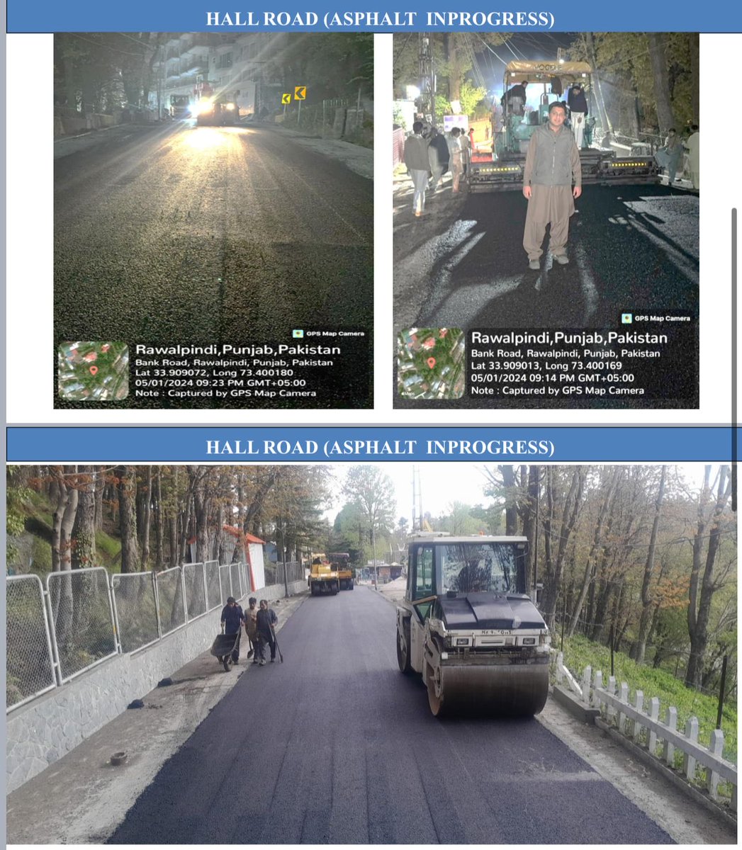 Murree: Roads being restored and rehabilitated.
