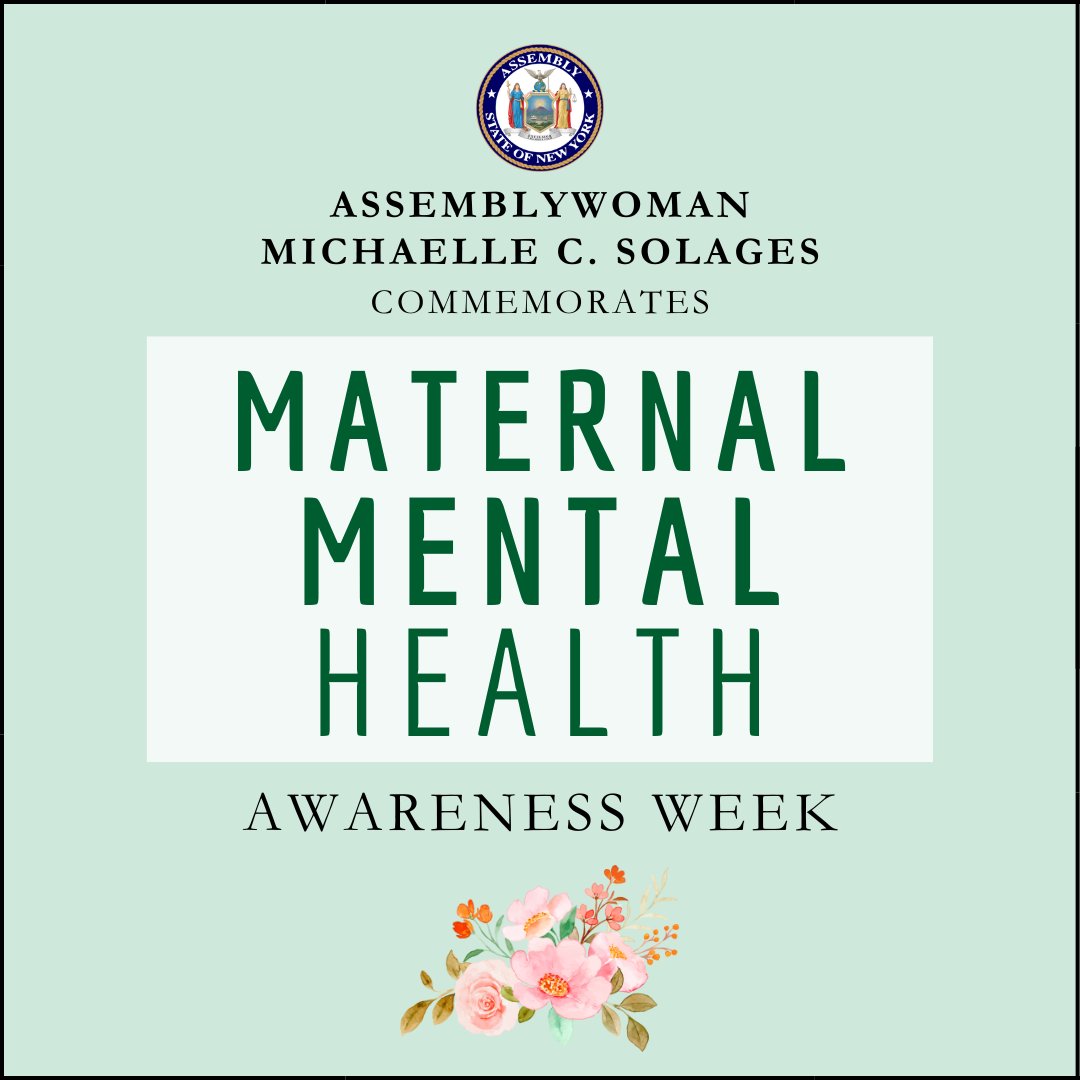 Maternal mental health is a crucial aspect of overall perinatal health. We should be advocating for all mothers this #MaternalMentalHealthWeek. My bill with @SenatorBrouk (A02870B) would improve procedures for screenings, referrals, and treatment for maternal depression.