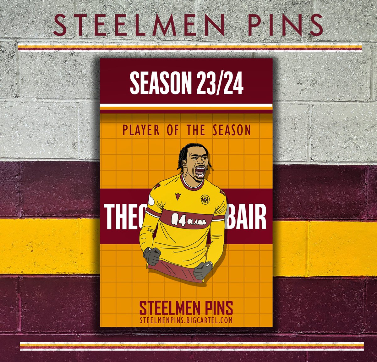 On sale now! Theo Bair Steelmen pins player of the season. Steelmenpins.bigcartel.com Feed the Bair 🇨🇦🐻