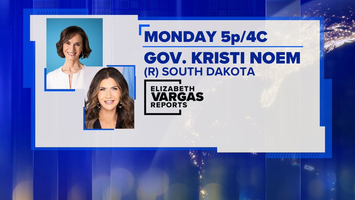 Gov. @KristiNoem is still planning on attending this weekend’s Trump campaign fundraising event despite backlash over her new book. On Monday, she'll join @EVargasTV on #ElizabethVargasReports to discuss it all! Find your channel via JoinNN.com and join us at 5p ET