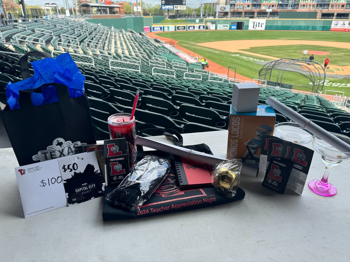 Calling all Teachers 🗣️ We've planned an exclusive raffle just for you at tonight's game❗️🫵 Grab a ticket at the gate & enter to win: 🔩 @CapitalCityMKT $50 Gift Card 🔩 $100 Kroger Gift Card 🔩 Lansing Lugnuts Pack 🔩 Dinner Courtesy of Texas Roadhouse 🔩 Lansing Locos Pack